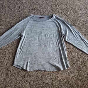 Jennifer Lopez Heather Gray Long Sleeve Top New Without Tags Womens XXL